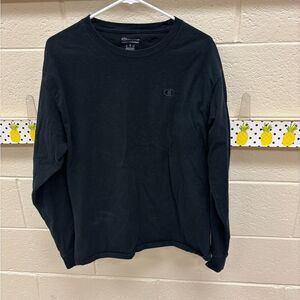 Champion Black Long Sleeve Tee